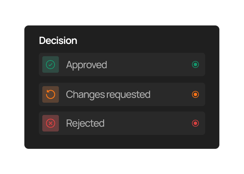 Approve work without chasing clients