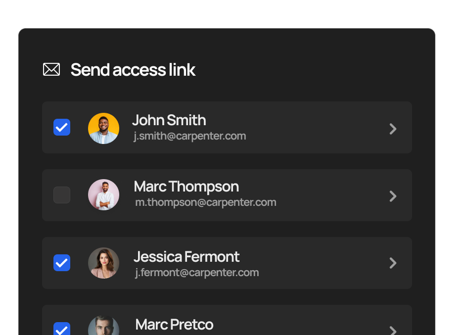 Share one private link — no login needed